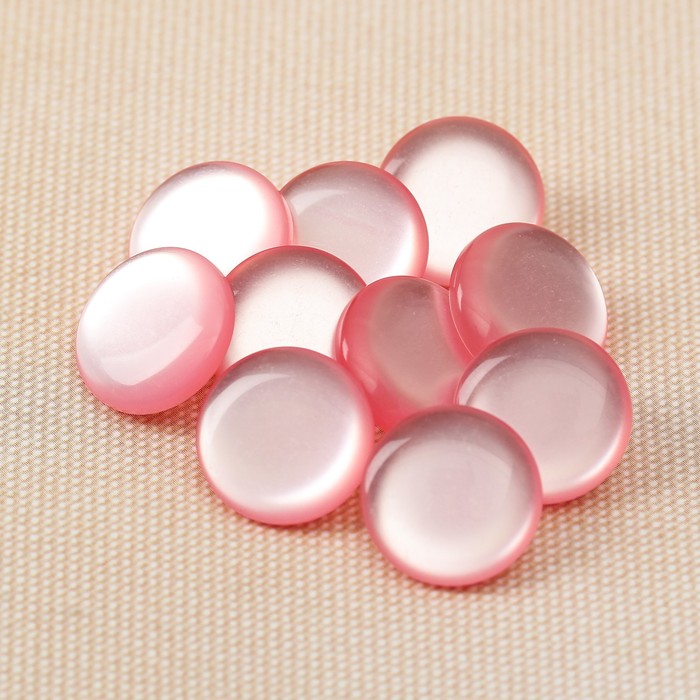 Пуговица, на ножке, 15мм, светло-розовый