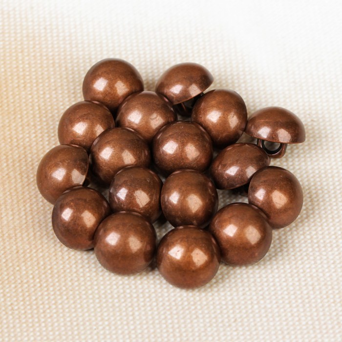 Пуговица, на ножке, 11мм, цвет бронзовый