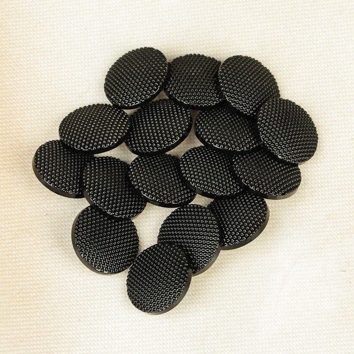 Пуговица, на ножке, 19мм, чёрная