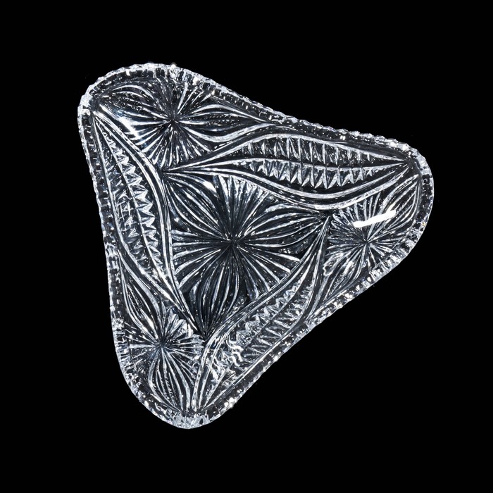 Салатник хрустальный 26х26х7,5 см