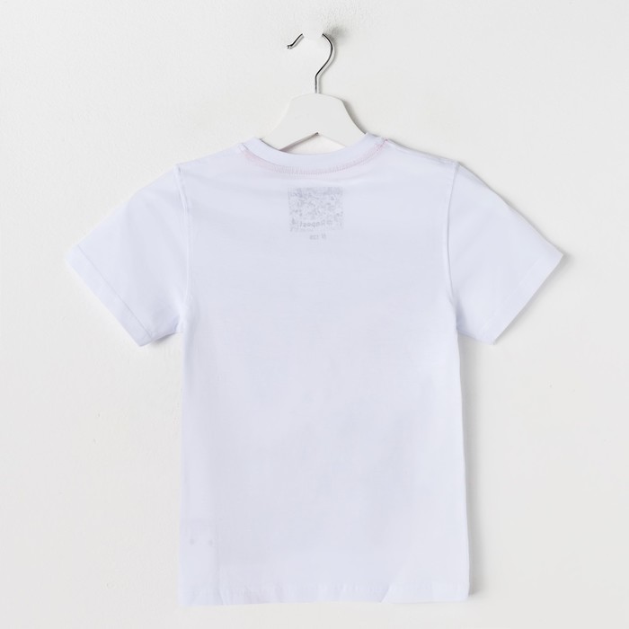 Футболка для мальчика, рост 140 см, цвет белый (арт. 16-1-40b-01-200-1)