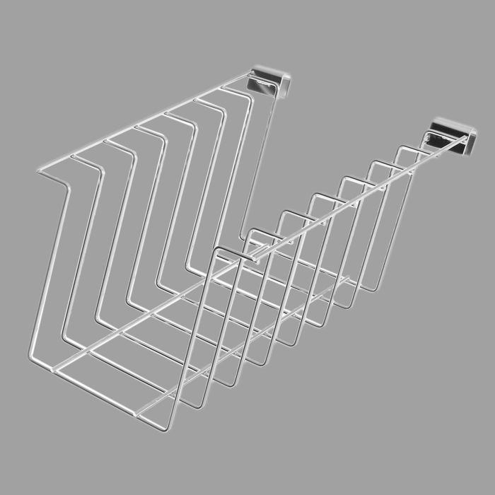 Кронштейн-дисплей для рубашек, 7 ячеек, хром