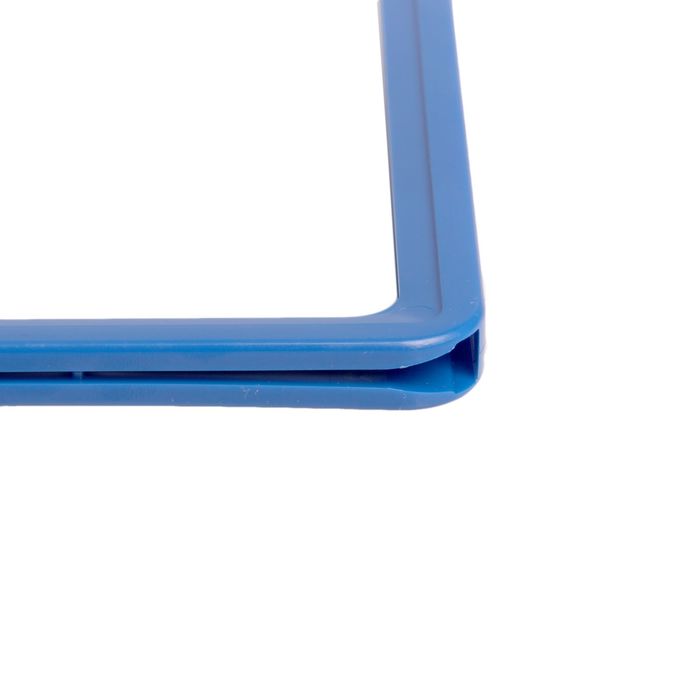 Рама из ударопрочного пластика с закругленными углами А4, без протектора, цвет синий