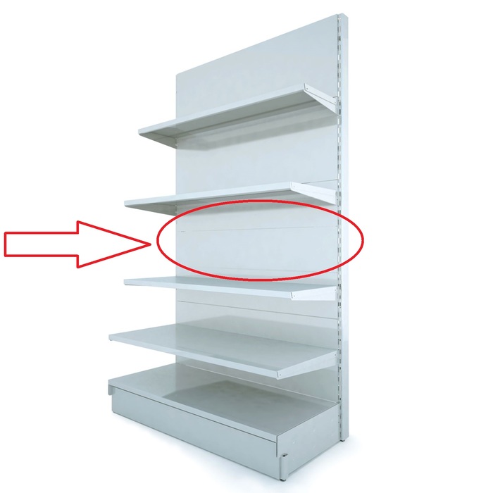 Панель стальная для стеллажа, 45*60 см