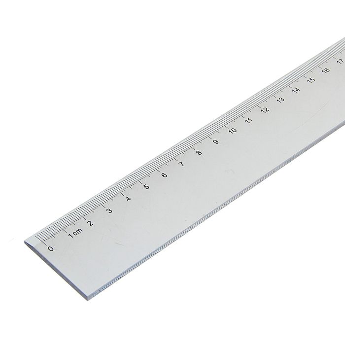 Линейка 40 см Deli прозрачный