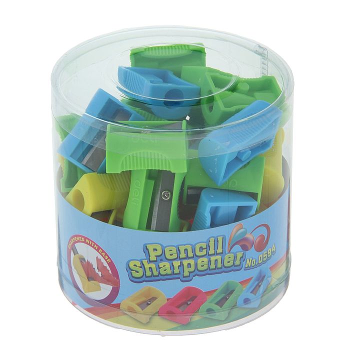 Точилка 1 отверстие DELI МИКС Классика