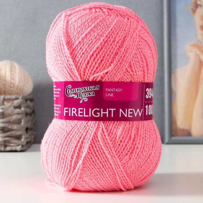 

Пряжа Firelight (Костер) 96% акрил, 4% метанит 394м/100гр ярк.роз (79)