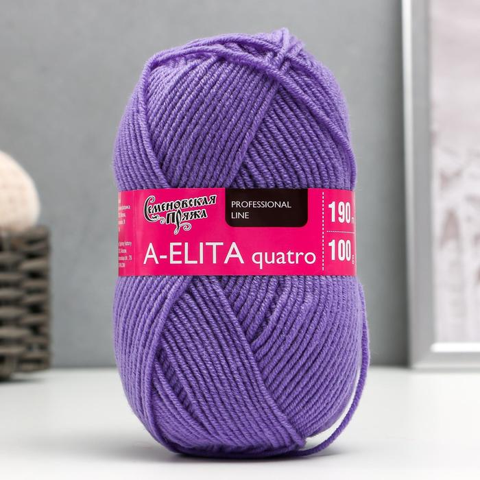 Пряжа A-elita quatro (Аэлита кватро) 50% шерсть, 50% акрил 190м/100гр (272 колокольчик)
