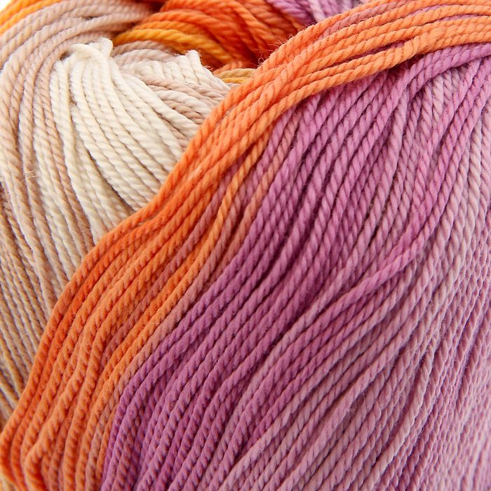 Пряжа "Miss batik" 100% мерсеризованный хлопок 280м/50гр (3719)