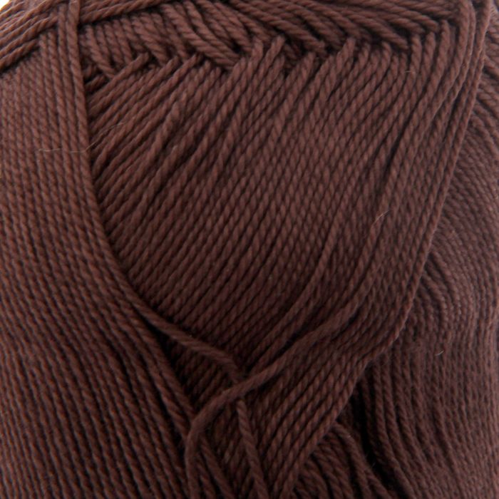 Пряжа "Miss" 100% мерсеризованный хлопок 280м/50гр (26 коричневый)