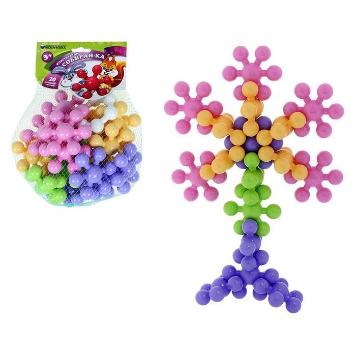 Конструктор «Собирай-ка №3», 20 деталей