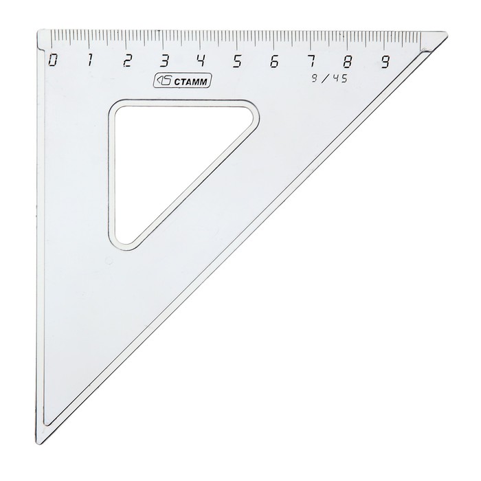 Треугольник 9см 45* «Стамм» Cristal