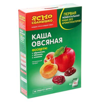 Каша овсяная с яблоком быстрого приготовления в