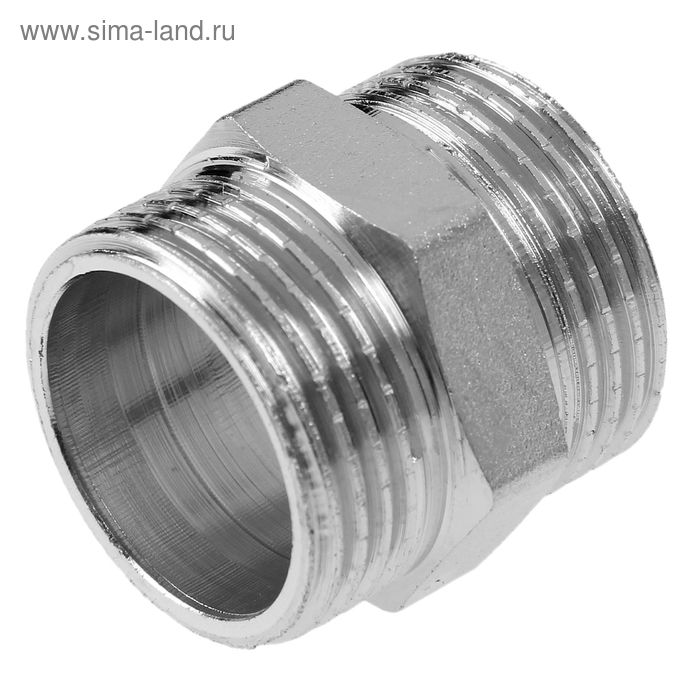 

Ниппель AQUALINK, 3/4", наружная резьба, никелированная латунь