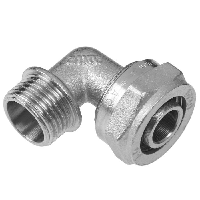 Уголок AQuapex, обжимной, 20 мм х 1/2" наружная резьба