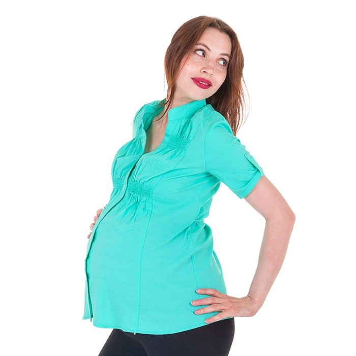 Блузка для беременных 2242, цвет ментол, размер 52, рост 170