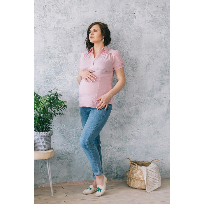 Блузка для беременных 2128, цвет коралл, размер 50, рост 170