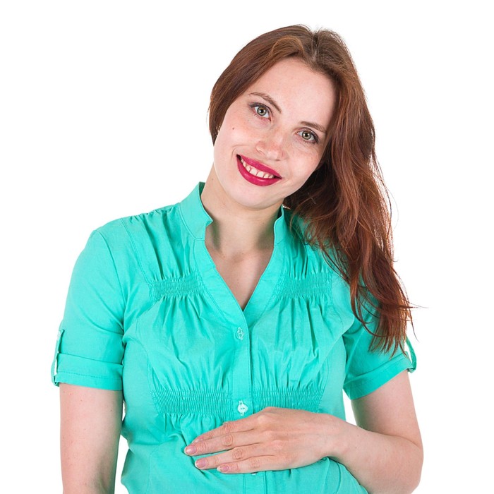 Блузка для беременных 2242, цвет ментол, размер 46, рост 170