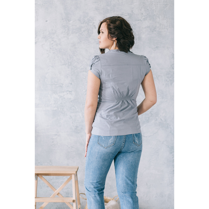 Блузка для беременных 2250, цвет серый, размер 48, рост 170