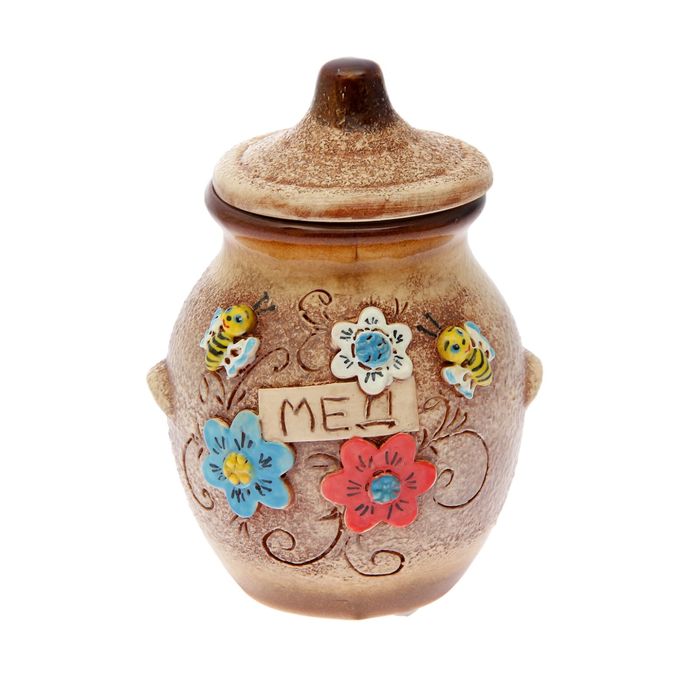 Горшок для мёда лепка, 250 мл