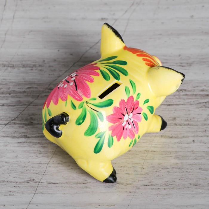 Копилка "Свинка малая" микс