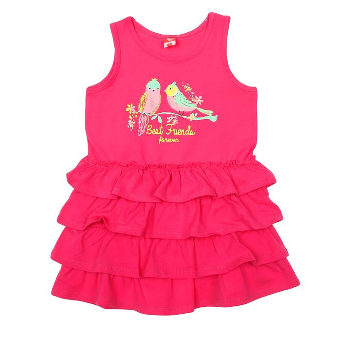 Сарафан для девочки, рост 92 см (52), цвет фуксия