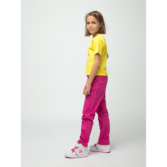 Брюки для девочки, рост 152 см, цвет розовый