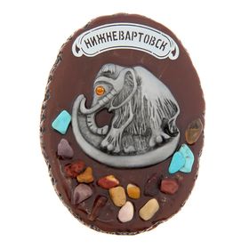 Магнит «Нижневартовск», с россыпью из натуральных камней Ош