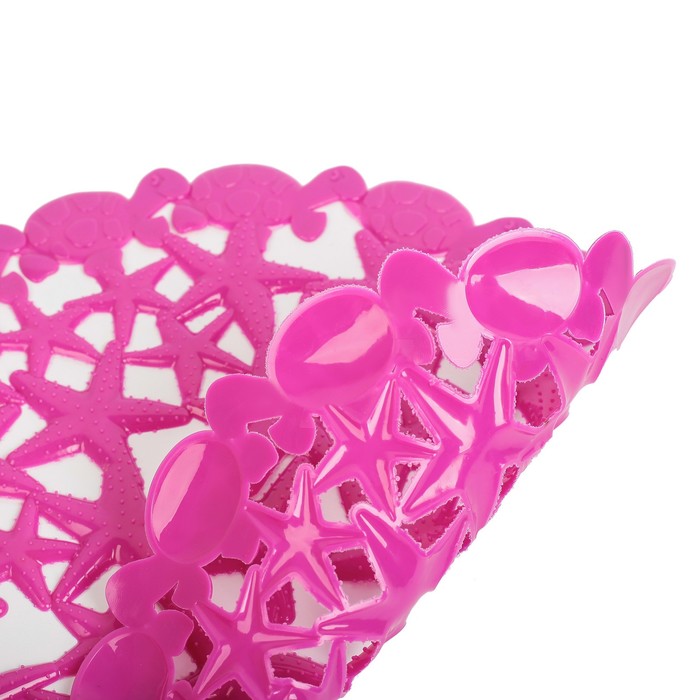 Коврик в раковину 29х29 см "Звезды", цвет МИКС