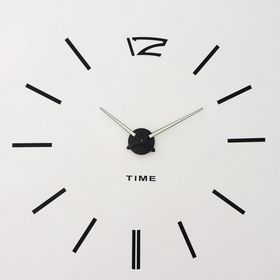 Часы-наклейка DIY "Кайро", плавный ход, 120 х 120 см, флуоресцентные стрелки