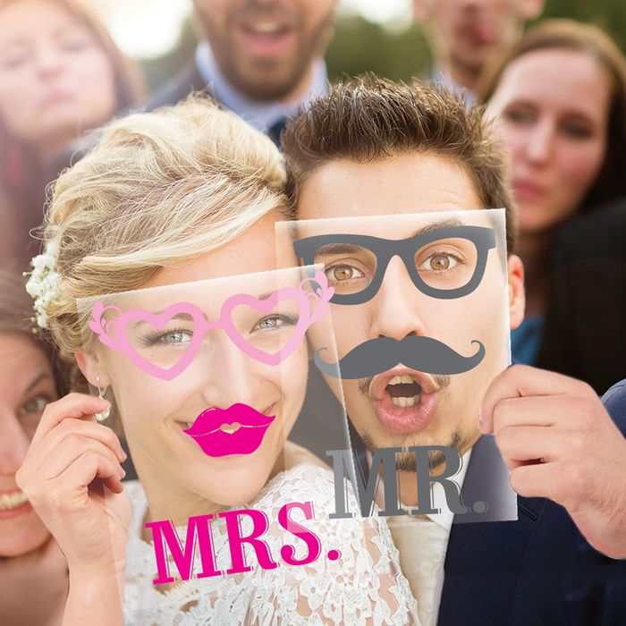 Набор фотобутафории "Mr &amp; Mrs (2 шт)