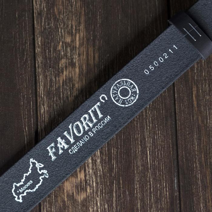 Ремень мужской, винт, пряжка под металл, ширина- 3,4см, чёрный