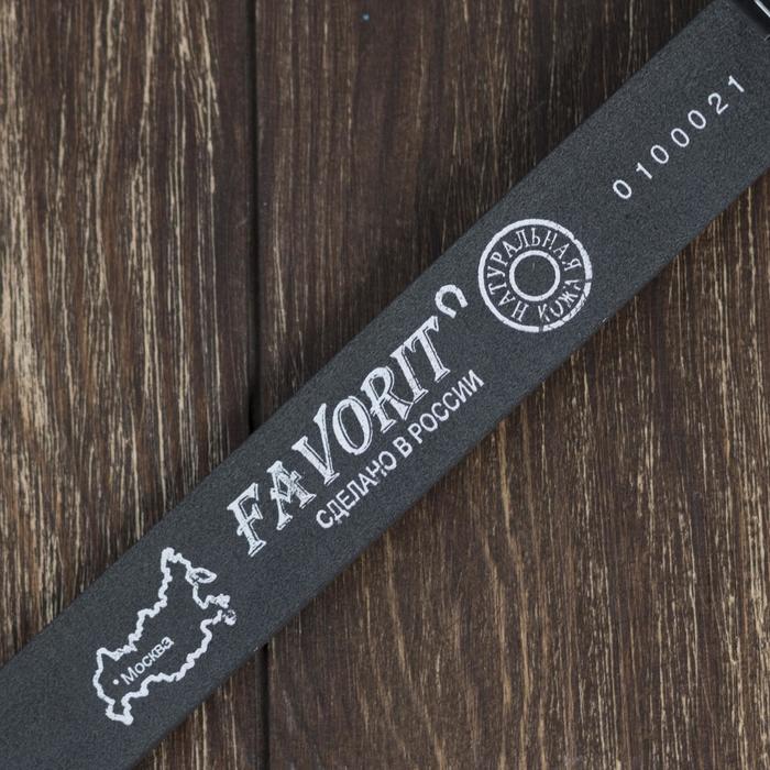 Ремень мужской, винт, пряжка под металл, ширина - 3см, чёрный