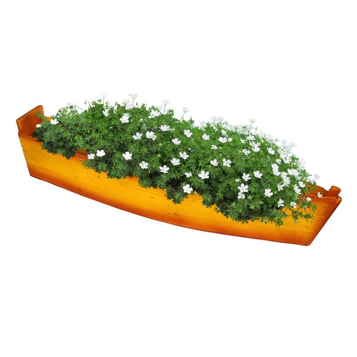Кашпо-клумба "Лодка" янтарь
