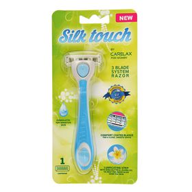 

Бритвенный станок Carelax Silk Touch + 1 сменная кассета, 3 лезвия