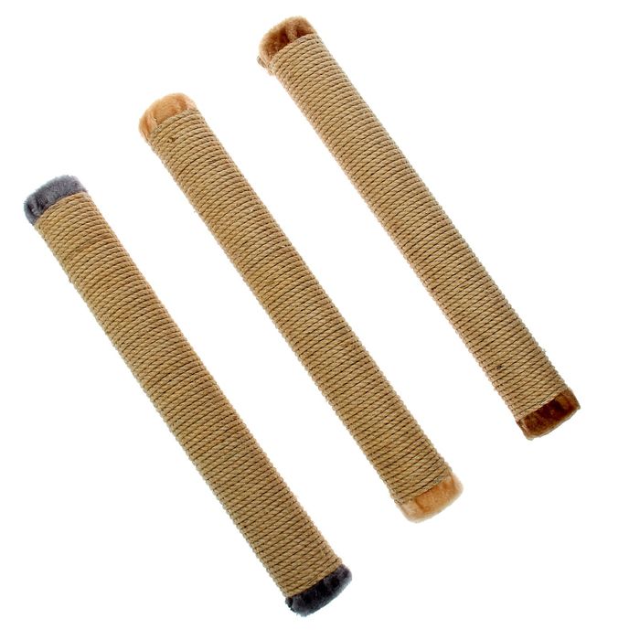 Когтеточка круглая настенная, 50 х 7 см, микс цветов