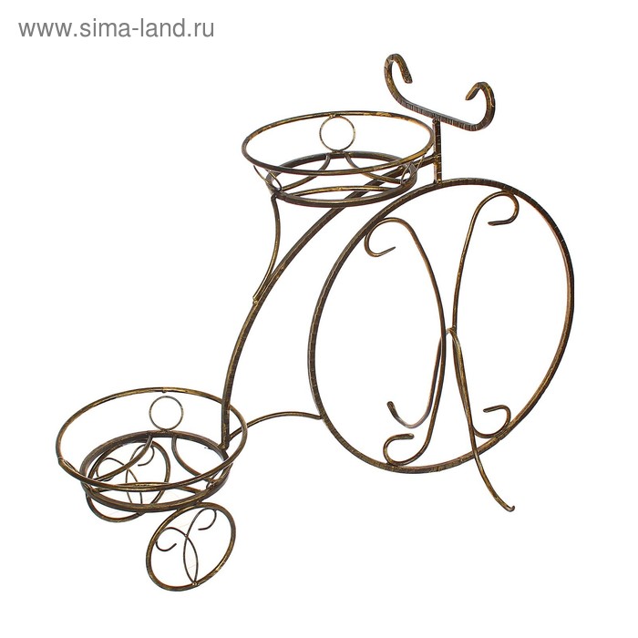 фото Подставка "велосипед" для 2 цветков