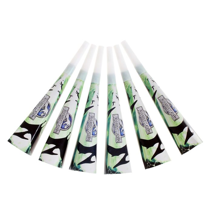 Набор бумажных дудочек "Парк Юрского периода" (набор 6 шт.) 30277