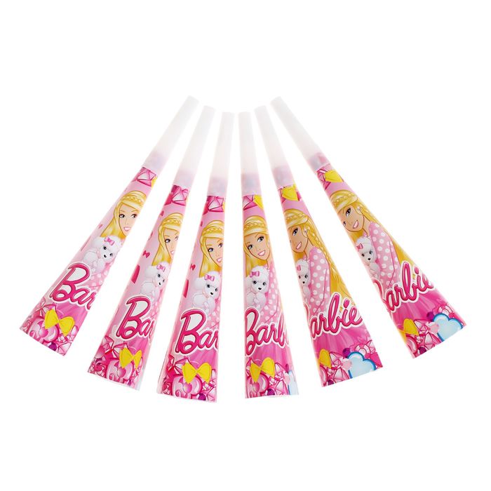 Набор бумажных дудочек "Барби" ( набор 6 шт.) 30300