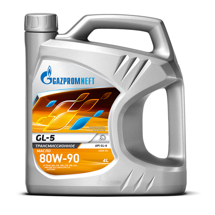 Масло трансмиссионное Gazpromneft GL-5 80W-90, 4 л масло промывочное gazpromneft promo 3 5 л