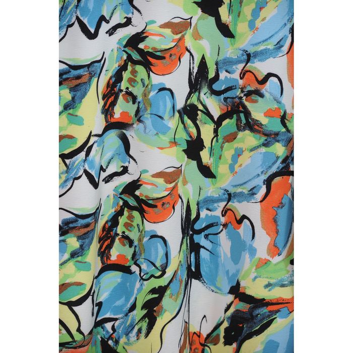 Туника женская 4801б, размер 48, рост 164 см, цвет зеленый/голубой