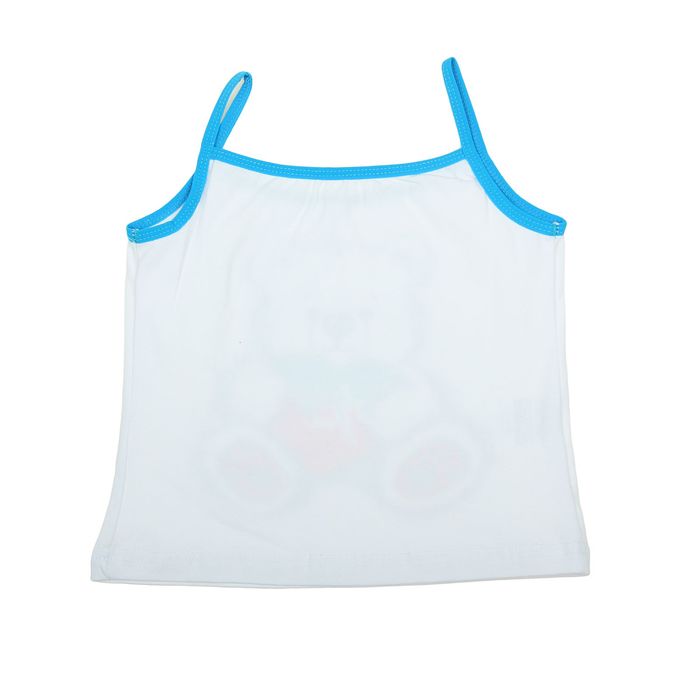 Майка для девочки, рост 110-116 см (60), цвет белый (арт. Д 1222)