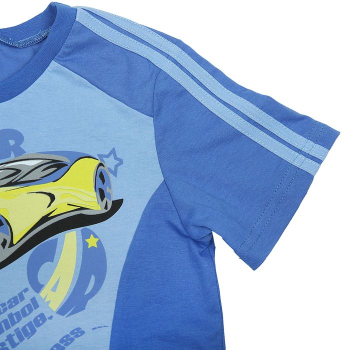 Футболка для мальчика, рост 110-116 см (60), цвет васильковый/голубой (арт. Д 08243)