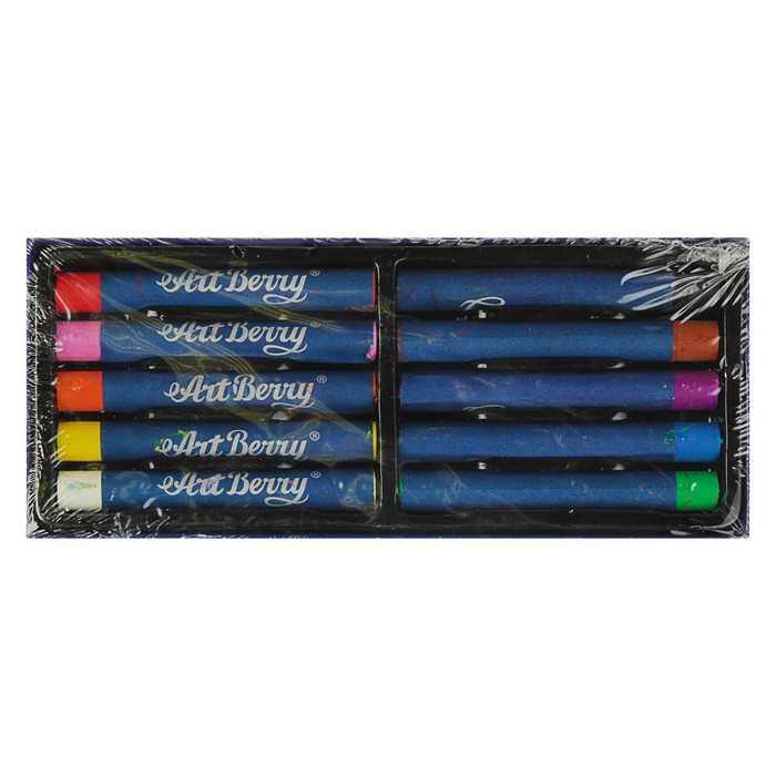 Пастель масляная 10 цветов Top-Level Creative Line, суперяркие цвета, диаметр 9мм