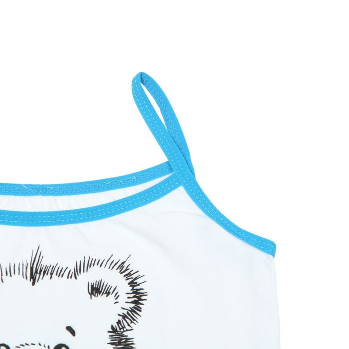 Майка для девочки, рост 152 см (80), цвет белый (арт. Д 1222)