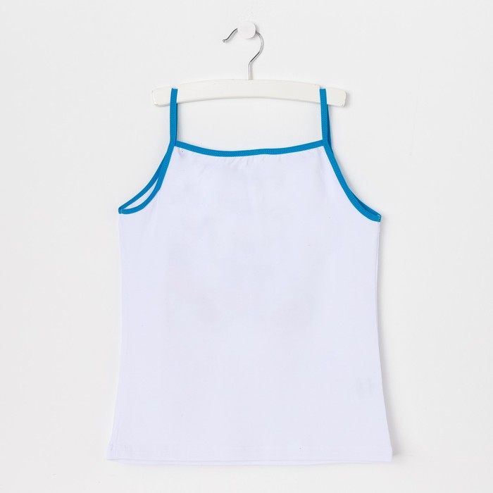 Майка для девочки, рост 152 см (80), цвет белый (арт. Д 1222)