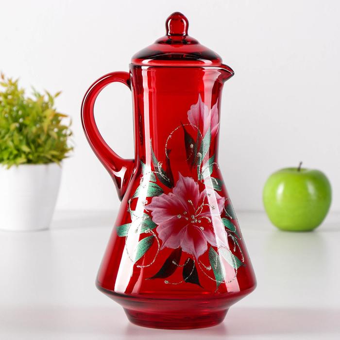 

Набор питьевой «Радуга. Лилия», 7 предметов: кувшин 1,2 л, стаканы 230 мл, 6 шт, цвет МИКС