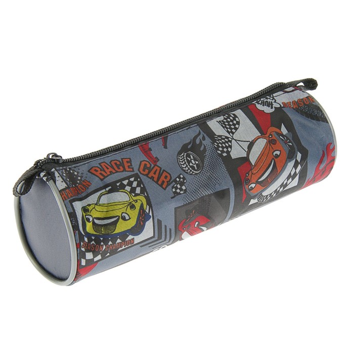 Пенал мягкий тубус 65x210 мм, ткань Racing Car