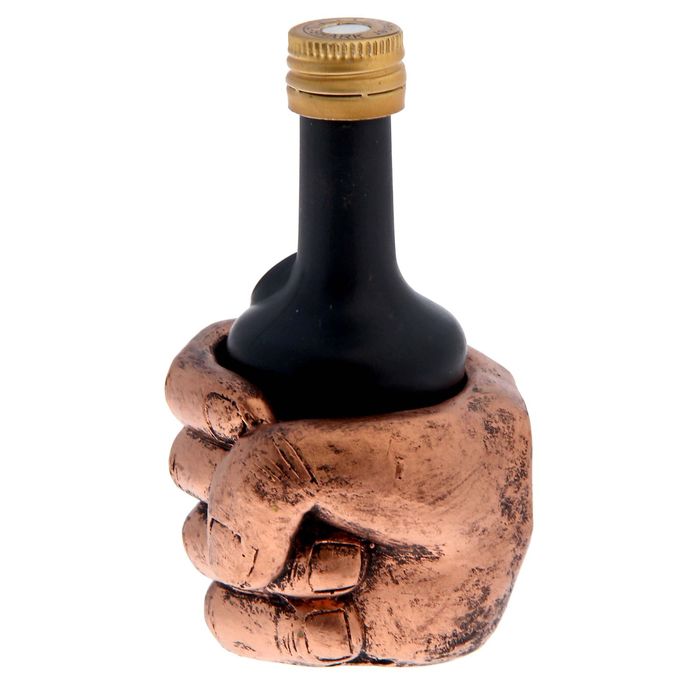 Ароматизатор в авто кулак под медь с серебром, строгая ваниль