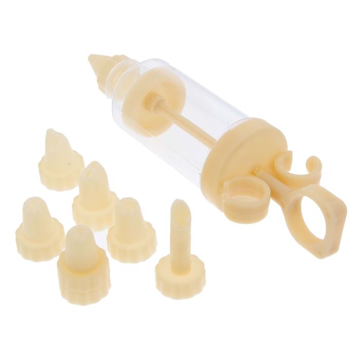 Набор кулинарный "Рецепты кремов тортов", формы для мастики, шприц кондитерский, 13,5 х 19 см 1239